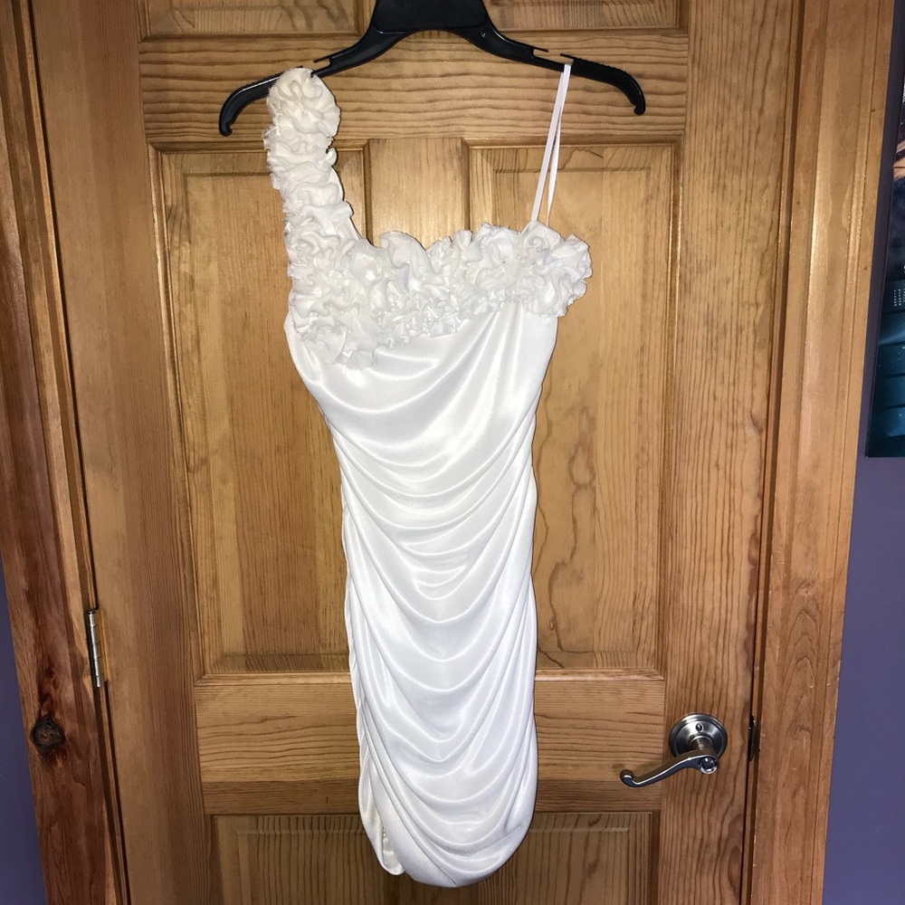 White One Shoulder Dress